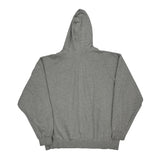 Vintage Nike College Hoodie - 2XL Grey Cotton