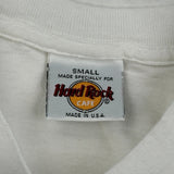 Hard Rock Cafe Graphic T-Shirt - Small White Cotton