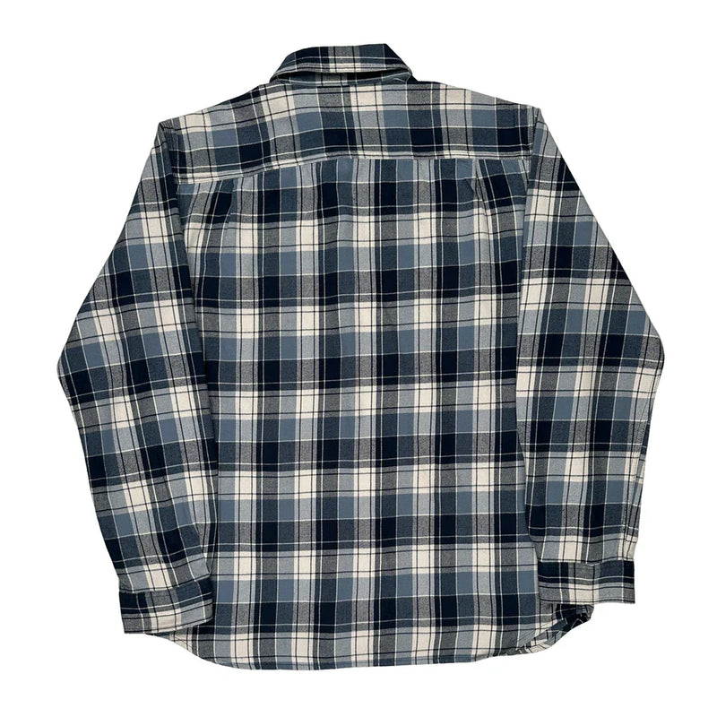 Carhartt Checked Flannel Shirt - XL Blue Cotton