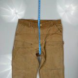 Carhartt Carpenter Trousers - 38W 31L Brown Cotton