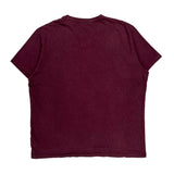 Polo By Ralph Lauren T-Shirt - Large Burgundy Cotton