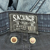 Salvage Slim Jeans - 34W 32L Dark Wash Cotton