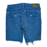 True Religion Denim Shorts - 28W US 0 Blue Denim