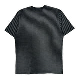 Carhartt Striped T-Shirt - Medium Black Cotton