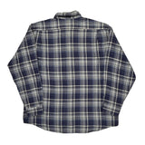 Lacoste Checked Flannel Shirt - XL White Cotton