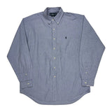 Blake Ralph Lauren Striped Shirt - Large Blue Cotton