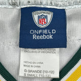 Green Bay Packers, Age 10-12 Reebok Nfl Football Jersey - Medium Green Polyester