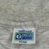 Uw Lacrosse Screaming Eagles Discus College T-Shirt - XL Grey Cotton