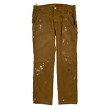 Dickies Carpenter Trousers - 32W 30L Brown Cotton