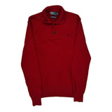 Polo By Ralph Lauren 1/4 Zip - Medium Red Cotton