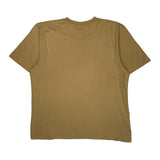 Reebok T-Shirt - Large Brown Cotton