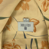 Solitude Floral Hawaiian Shirt - XL Orange Cotton