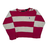 Age 3 Ralph Lauren Striped Sweater - 2XS Pink Cotton