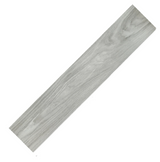 Anyhouz 5pcs Vinyl Floor Tiles – Grey Mahogany Wood Grain, Waterproof, Easy Install
