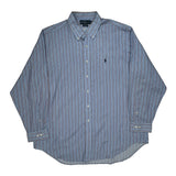 Ralph Lauren Striped Shirt - XL Blue Cotton