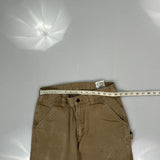 Carhartt Carpenter Trousers - 28W UK 8 Brown Cotton