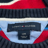 Age 12 Months Tommy Hilfiger Striped Sweater - 3XS Blue Cotton