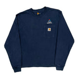Virginia Natural Gas Logo Carhartt Long Sleeve T-Shirt - Medium Blue Cotton