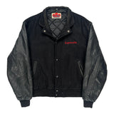 Unbranded Varsity Jacket - Large Black Leather