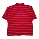 Tommy Hilfiger Striped Polo Shirt - 2XL Red Cotton