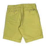 Classic Fit Ralph Lauren Chino Shorts - 30W 10L Yellow Cotton