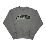 St. Norbert Jansport College Sweatshirt - Large Grey Cotton