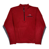 The North Face Fleece - Medium Red Polyester