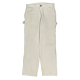 Dickies Carpenter Trousers - 30W 30L White Cotton