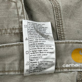 Carhartt Double Knee Cargo Trousers - 33W 34L Khaki Cotton