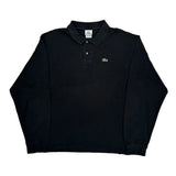 Lacoste Long Sleeve Polo Shirt - 3XL Black Cotton