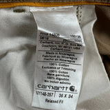 Carhartt Cargo Pants - 36W 33L Brown Cotton