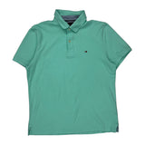 Tommy Hilfiger Polo Shirt - Medium Green Cotton