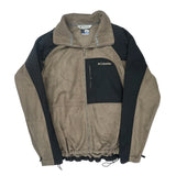 Columbia Fleece Jacket - Large Brown Polyester