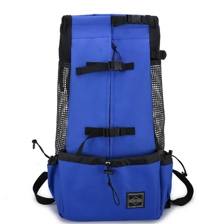 Anypet XL Blue Pet Carrier Backpack with Pockets – Travel & Driving Bag for Medium to Large Dogs