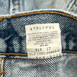 Levis Denim Shorts - 29W 10L Light Wash Cotton