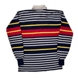 Made In USA Lands End Striped Rugby Shirt - XL Multicoloured Cotton
