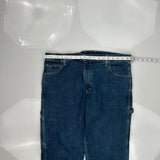 Lee Carpenter Jeans - 36W 32L Blue Cotton Blend