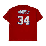 Washington Nationals Majestic Mlb Jersey - XL Red Cotton