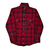 Dickies Checked Flannel Shirt - Medium Red Cotton