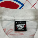 Bill Elliott Screen Stars Nascar T-Shirt - Large Red Cotton Blend