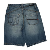 Quiksilver Denim Shorts - 30W 10L Blue Denim