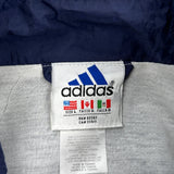 Adidas Track Jacket - Large Navy Nylon