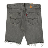 Levis Denim Shorts - 36W 10L Grey Cotton