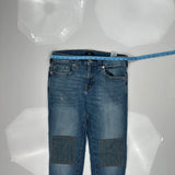True Religion Double Knee Jeans - 32W 29L Blue Denim