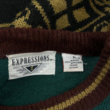 Expressions International Sweater - Medium Multicoloured Acrylic