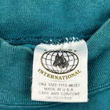 International Single Stitch T-Shirt - Large Green Cotton