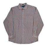 Tommy Hilfiger Checked Shirt - Large Red Cotton