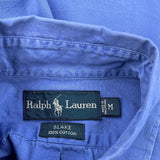 Blake Ralph Lauren Short Sleeve Shirt - Medium Blue Cotton