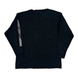 Museum Harley Davidson Spellout Long Sleeve T-Shirt - Small Black Cotton