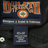 Duluth Cargo Pants - 32W 32L Black Cotton